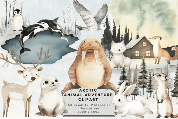 Download Arctic Animal Adventure Clipart - Adventure Collection