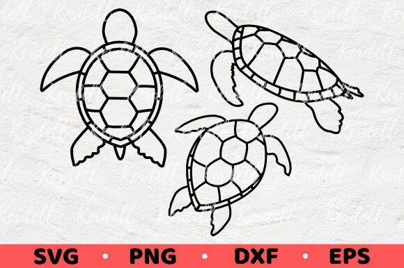 Download Sea Turtle Bundle, Turtle Silhouettes - Bundle Collection