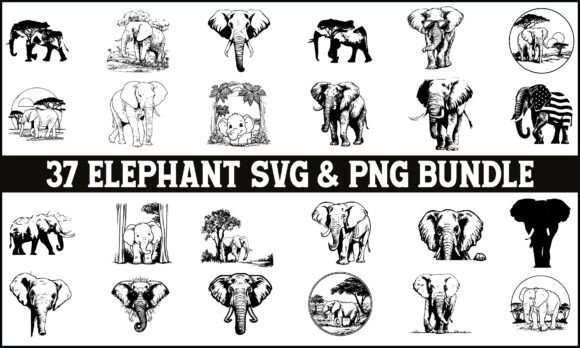 Download Elephant SVG PNG Bundle, Safari Animal - Bundle Collection