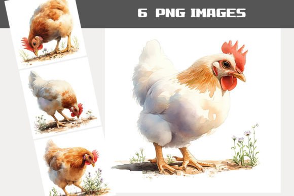 Download Chicken Clipart Bundle Watercolor - Bundle Collection