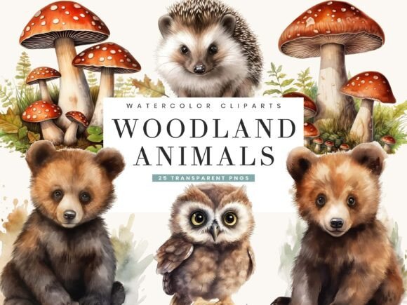 Download Woodland Animals Clipart Bundle - Bundle Collection