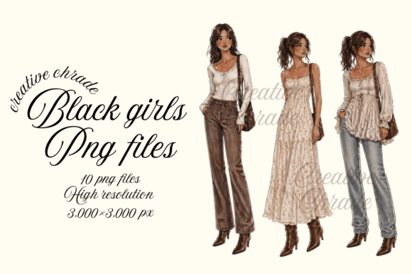 Download Black Girls Soft Neutral Png Bundle - Bundle Collection