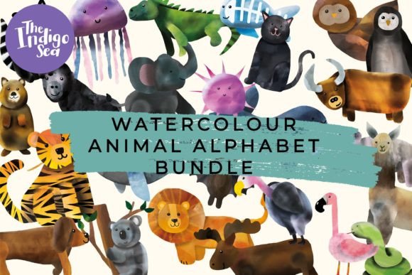 Download Watercolour Animal Bundle - Bundle Collection
