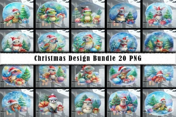 Download Christmas Animals Bundle - Christmas animals Collection