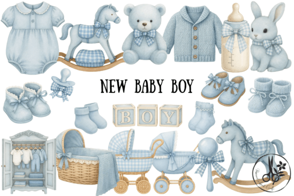 Download Baby Boy Bundle - Png &amp; Pdf Clipart - Bundle Collection