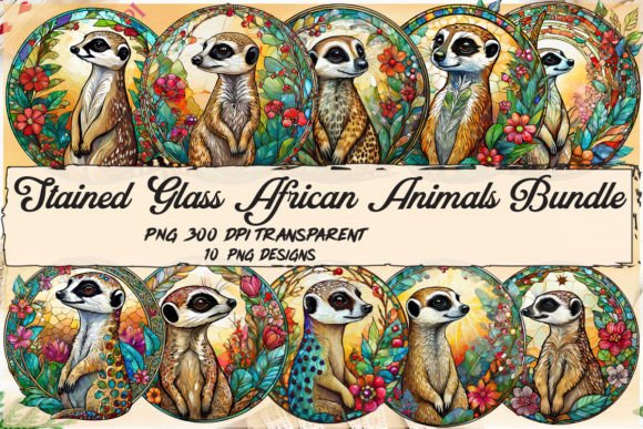 Download Stained Glass African Animals Bundle - Bundle Collection