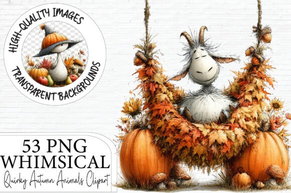 Download Quirky Autumn Animals Clipart Bundle - Bundle Collection