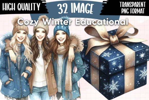 Download Cozy Winter Educational Clipart Bundle - Bundle Collection