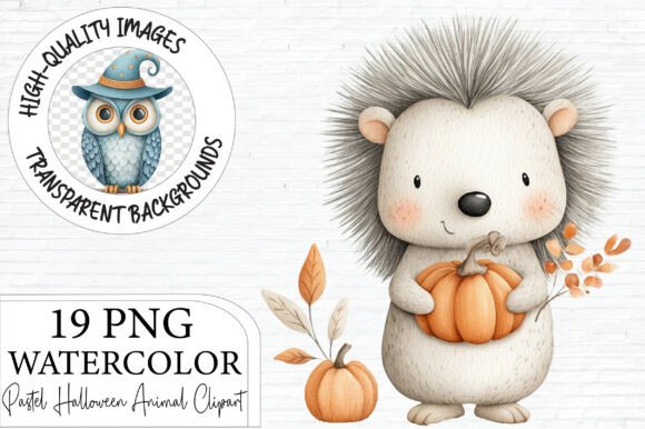Download Pastel Halloween Animal Clipart Bundle - Bundle Collection