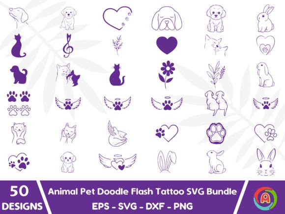 Download Animal Pet Doodle SVG Bundle - Bundle Collection