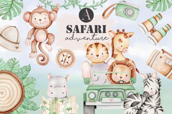 Download Safari Adventure Animals Clipart - Adventure Collection